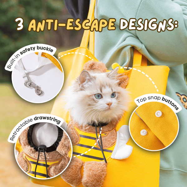 Bee Cat Carrier Bag