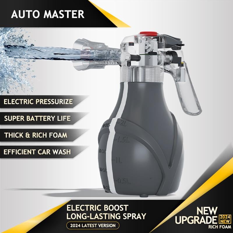 Electric Foam Sprayer Car Wash Water Gun With Cannon