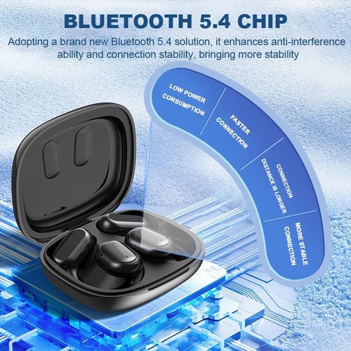 True Wireless Open Ear Earbuds Bluetooth 5.4, IPX5 Waterproof